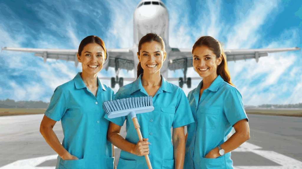 personal de limpieza para aeropuerto